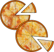 2 cheese pizzas
